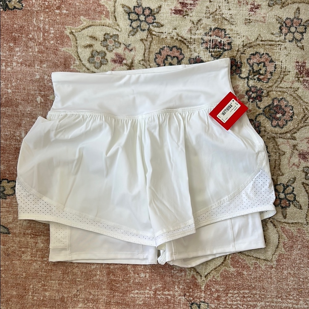 SPANX White Athletic Shorts - Picture 1 of 3